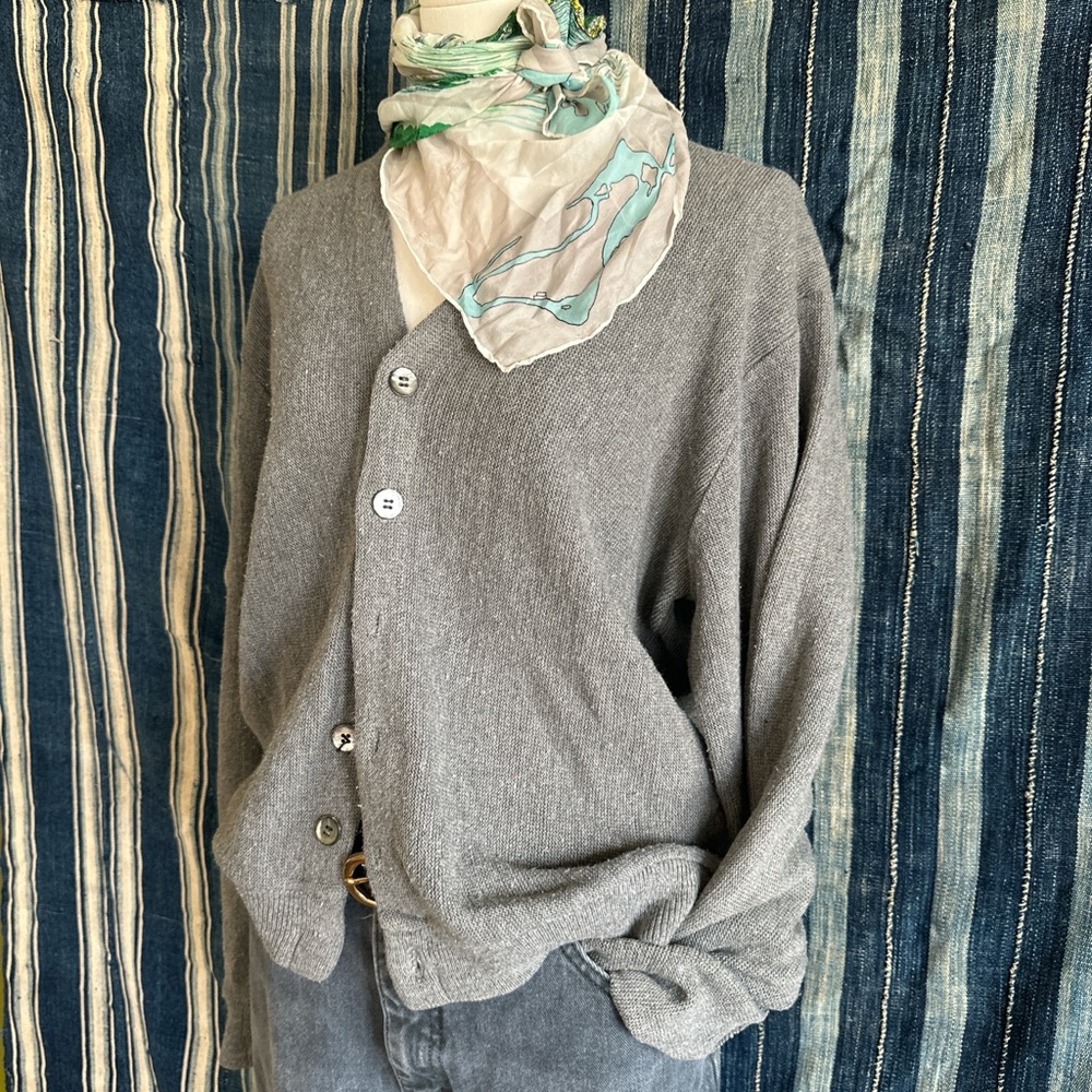 VINTAGE MENS 70s KNIT CARDIGAN